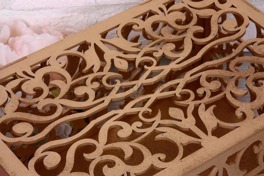 Коробка для конвертов Узоры - золото от  2