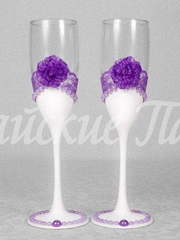 Свадебные бокалы. Коллекция Фелиция от Свадебная арт студия Райские Павы 1