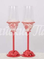 Свадебные бокалы. Коллекция Стефания от Свадебная арт студия Райские Павы 1