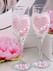Бокалы Розовый корсет от  1