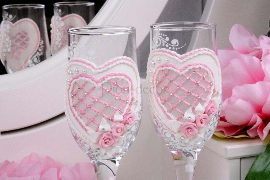 Бокалы Розовый корсет от  2