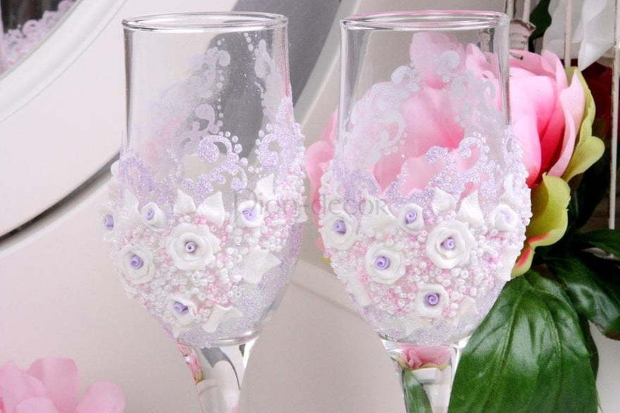 Бокалы Фиолетовая нежность от  2