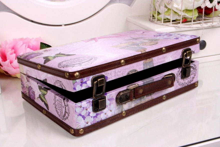 Лавандовые чемоданчики Винтаж от  3