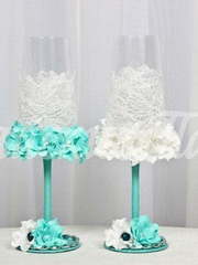 Свадебные бокалы. Коллекция Мелисса от Свадебная арт студия Райские Павы 1