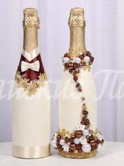 Декор шампанского. Коллекция Дороти от Свадебная арт студия Райские Павы 1