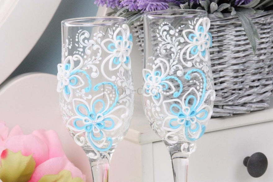 Бокалы Анютины глазки от  2