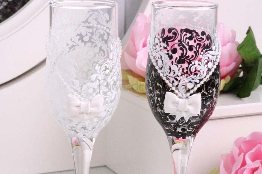 Бокалы Свадебная парочка от  2