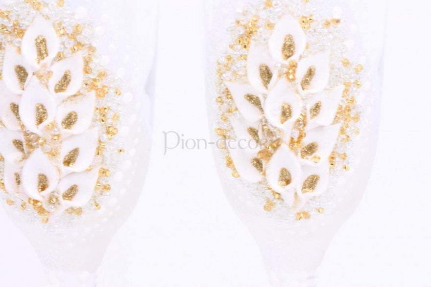 Бокалы с каллами от  2