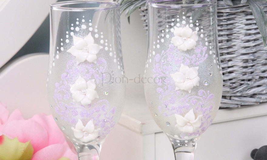 Лиловые бокалы от  2