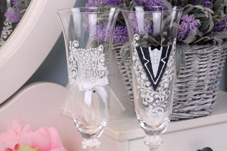 Богемские бокалы Парочка от  2