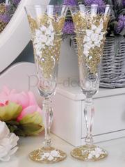 Свадебные фужеры Золото от  1