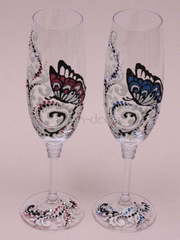Расписные бокалы Бабочки от  1