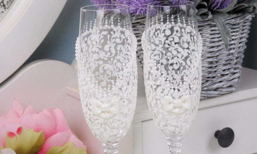 Бокалы с бантом от  2