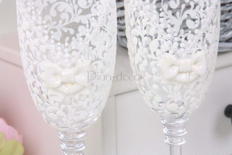 Бокалы с бантом от  3