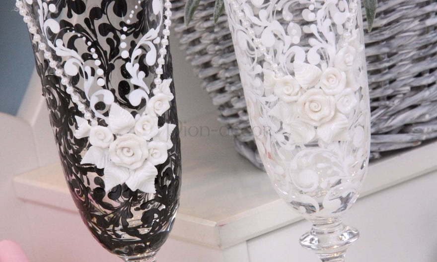 Бокалы с узорами от  3