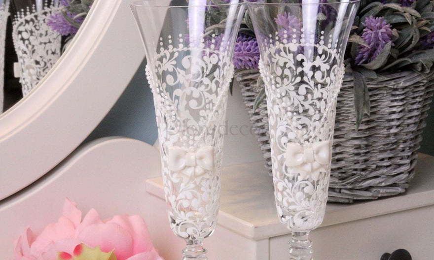Фужеры Кружевные бокалы от  2
