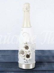 Декор шампанского. Коллекция Беатрис от Свадебная арт студия Райские Павы 1