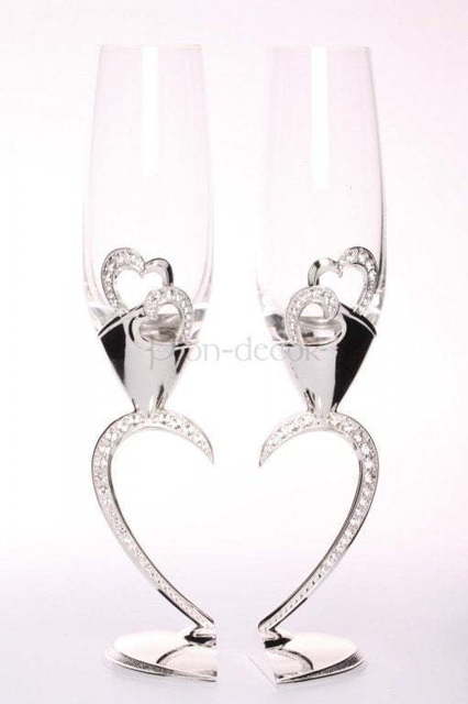 Фужеры с ножкой в стразах от  2