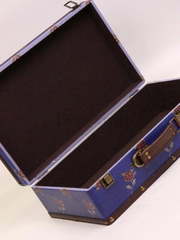 Синий винтажный сундучок. от  2