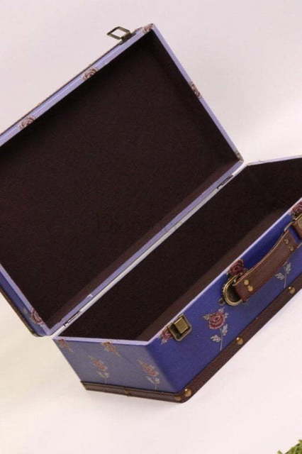 Синий винтажный сундучок. от  2