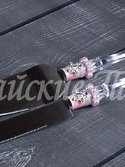 Приборы для свадебного торта. Коллекция Мартина от Свадебная арт студия Райские Павы 1