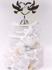 Фигурка на свадебный торт - голуби от  1