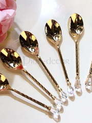 Ложечки для торта Strass золотистые от  1