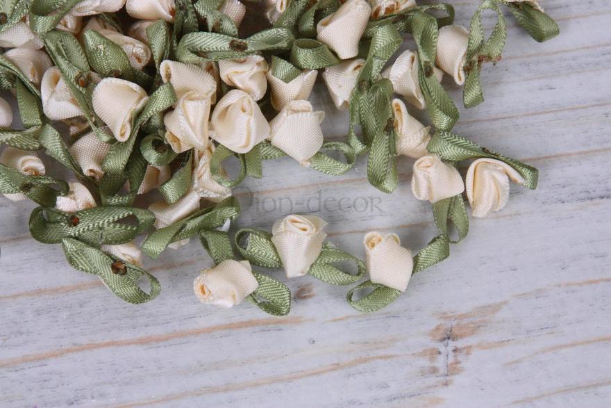 Розочки для декора Айвори бутоны от  4