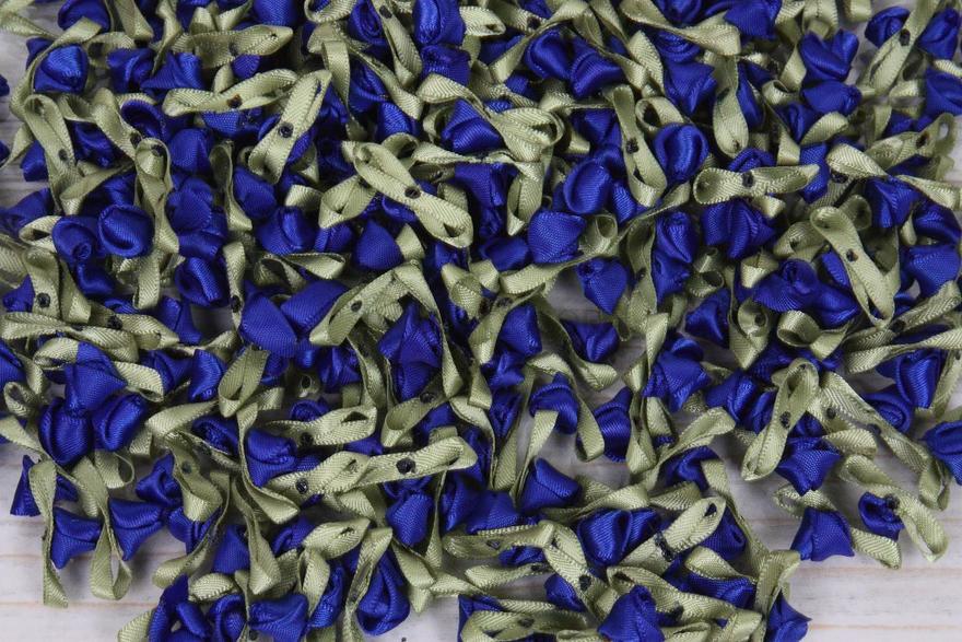 Розы для декора Синие бутоны от  3