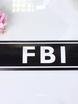 Наклейка FBI на номер машины от  1