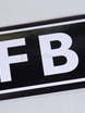 Наклейка FBI на номер машины от  2