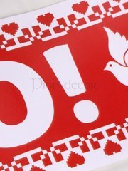 Наклейка на номер автомобиля Горько от  2