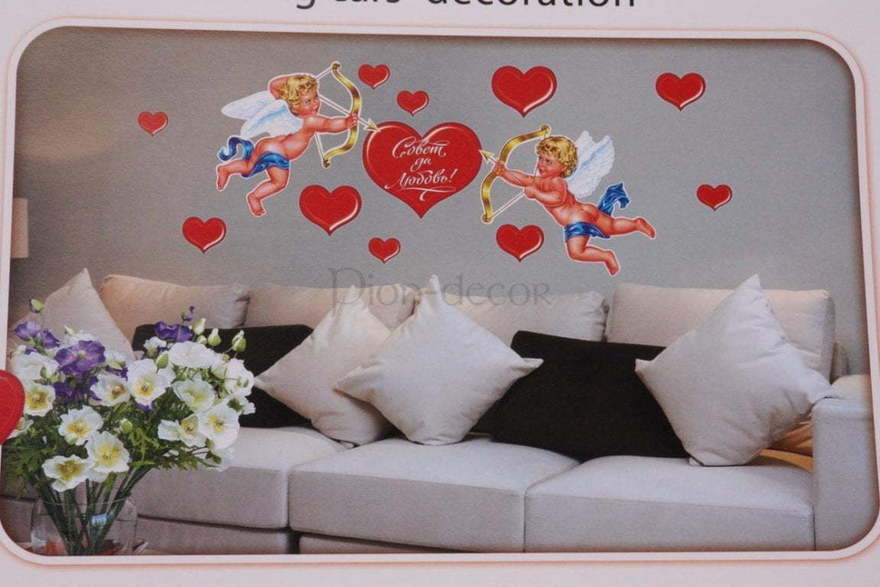 Огромная наклейка Ангелы от  3