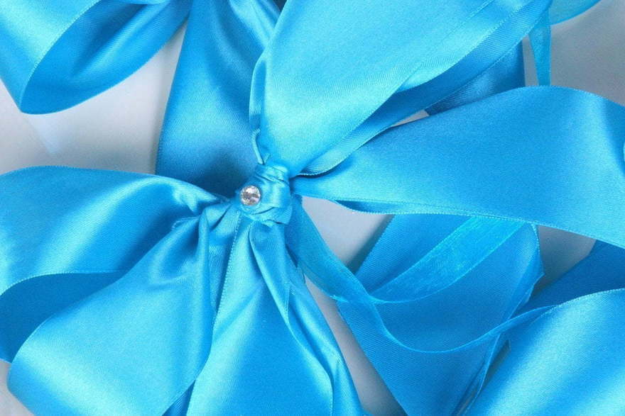 Бантики на ручки авто Бирюза от  3