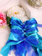 Бирюзовые банты от  1