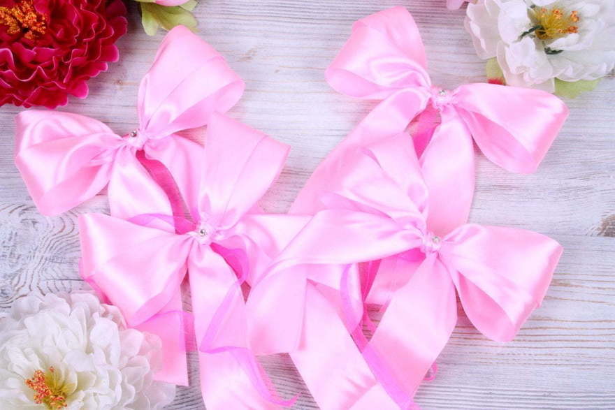 Банты на авто - розовые от  3