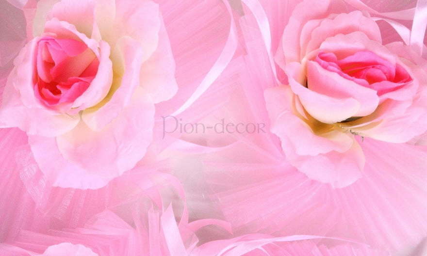 Украшение Розовые розы от  2