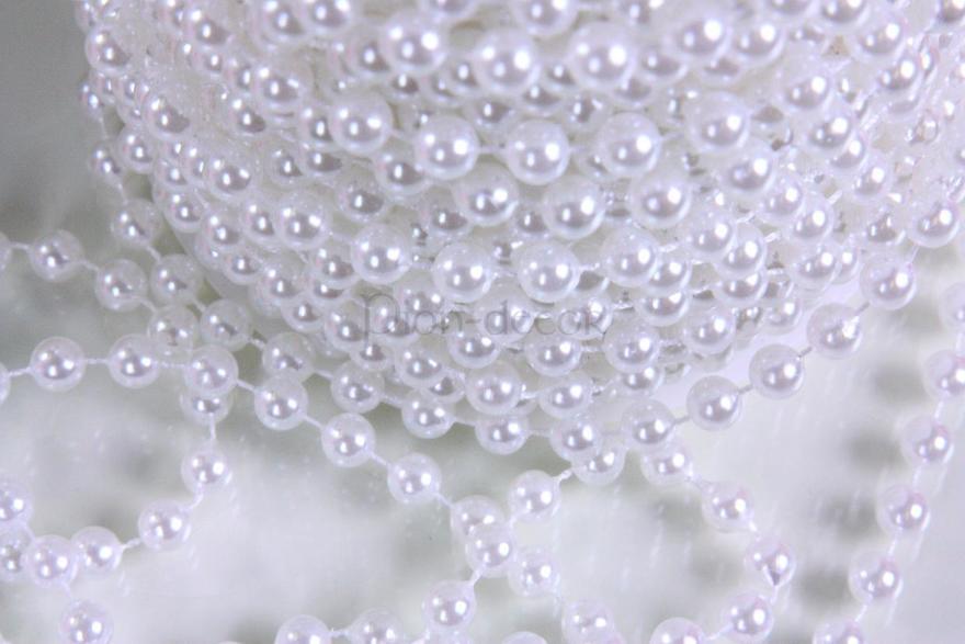Жемчужная нить - белая от  4