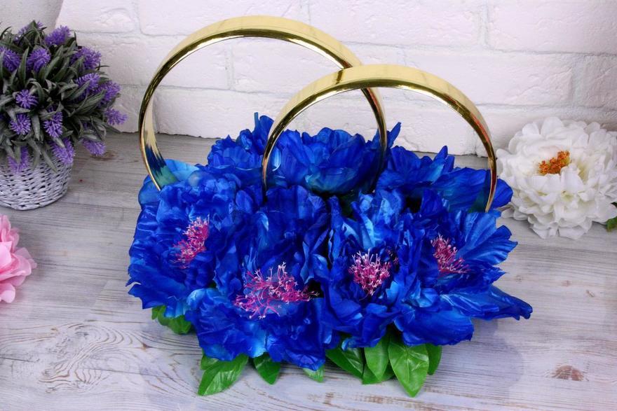 Синее украшение на авто Анемоны от  2