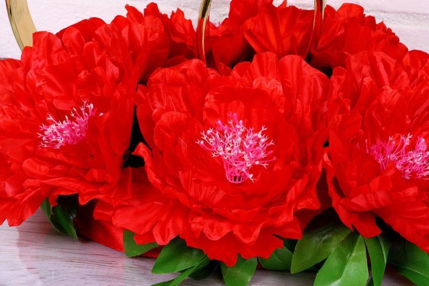 Кольца на авто Красные анемоны от  2