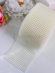 Лента из жемчуга для декора - айвори от  1