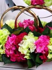 Композиция на авто Фуксия и лайм от  1