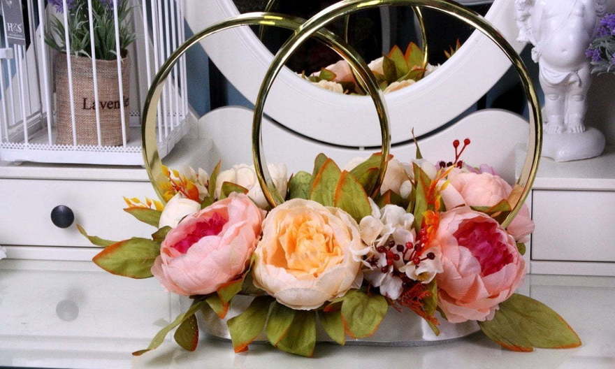 Пионы - персик украшение на авто от  2