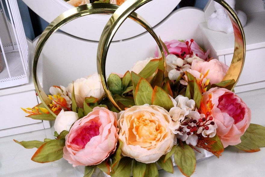 Пионы - персик украшение на авто от  3