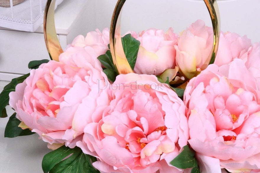 Пионы на авто Нежно розовые от  2