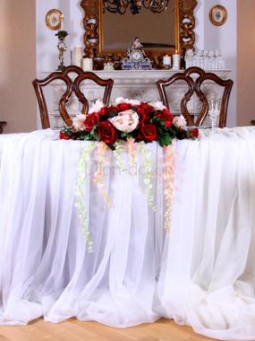 Композция Марсала на стол жениха и невесты от  2