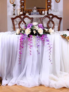 Цветы на стол жениха и невесты Лаванда от  2
