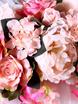 Композиция Пепельная роза и пионы из искусственных цветов на президиум от  5