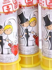 Свадебные мыльные пузырики от  2