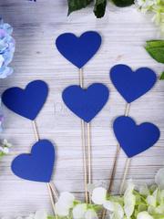 Синие сердечки для фото от  1